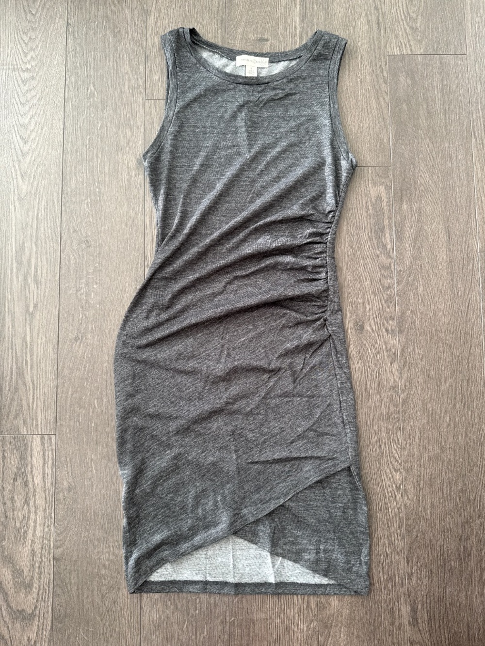 Treasure and Bond side ruched dress Heather grey size Small